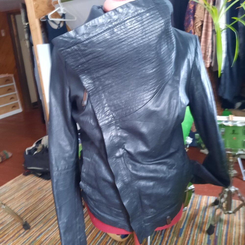 Rudsak asymetric leather jacket